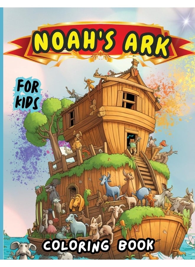 Noah's Ark Coloring Book for Kids: Christian Coloring Book for Children with Biblical Illustrations of the Most Memorable Scenes from the Old Testament  - Image 1