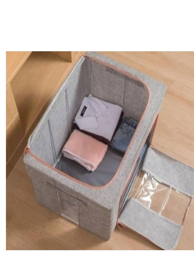 eBasket Storage bag with metal legs. 100-liter storage bag for storing all clothes, blankets, and furnishings. Made of high-quality materials to ensure the longest possible use (color may vary).  - Image 2
