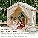 Sherilyn Kids Play Tent with Double Door Childrens Playhouse Tents Portable Fantasy Adventure Castle for Boys and Girls Kids Tent with Mat House Toys for Boys Girl Birthday Christmas House Gift - Image 4