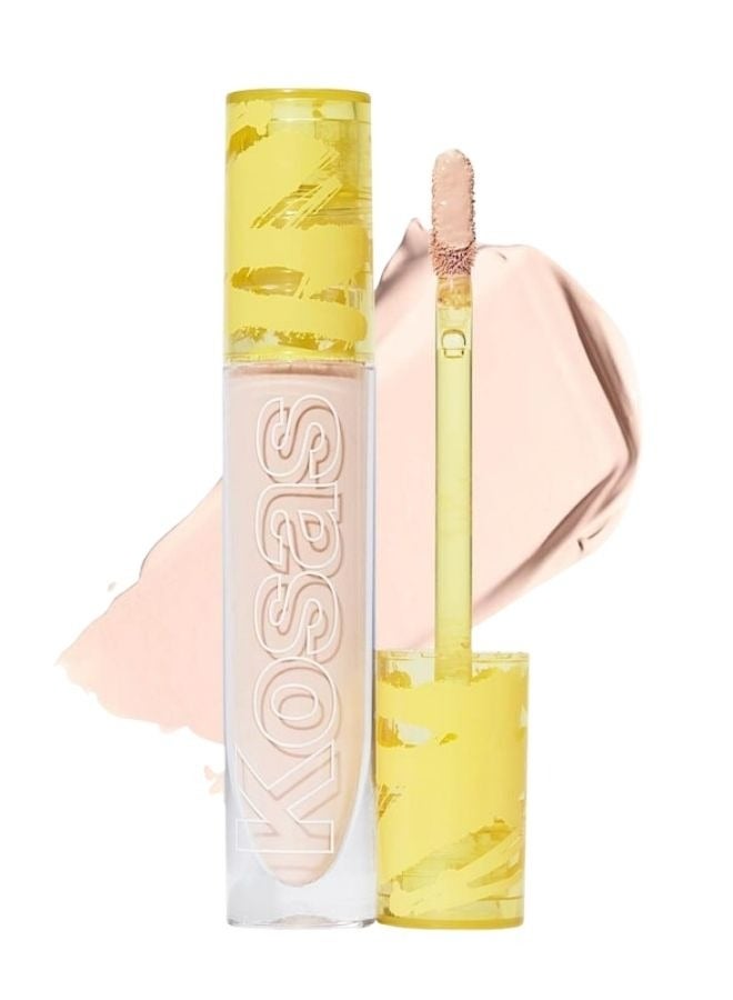 Kosas Revealer Super Creamy & Brightening Concealer with Caffeine & Hyaluronic Acid, Tone 2.5 C - Light With Cool Peach Undertones 5g - Medium to Full Coverage - Image 1