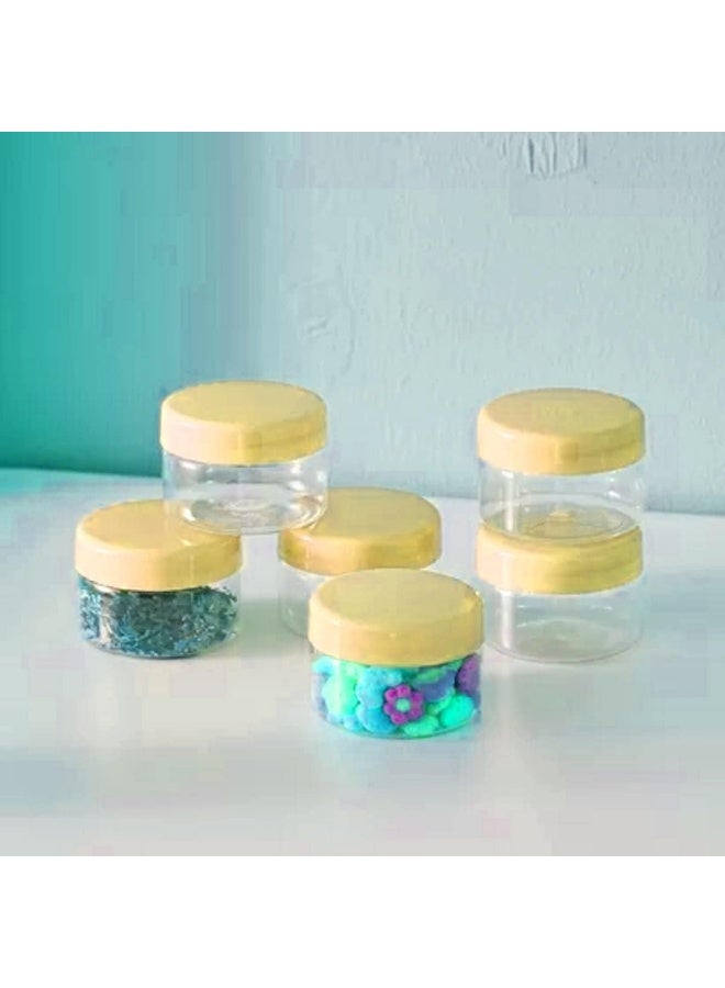 Biella 50 Ml Round Pet Jar/Plastic Container Bpa Free- 100% Recyclable And Food Grade (6 Pcs) - Image 4