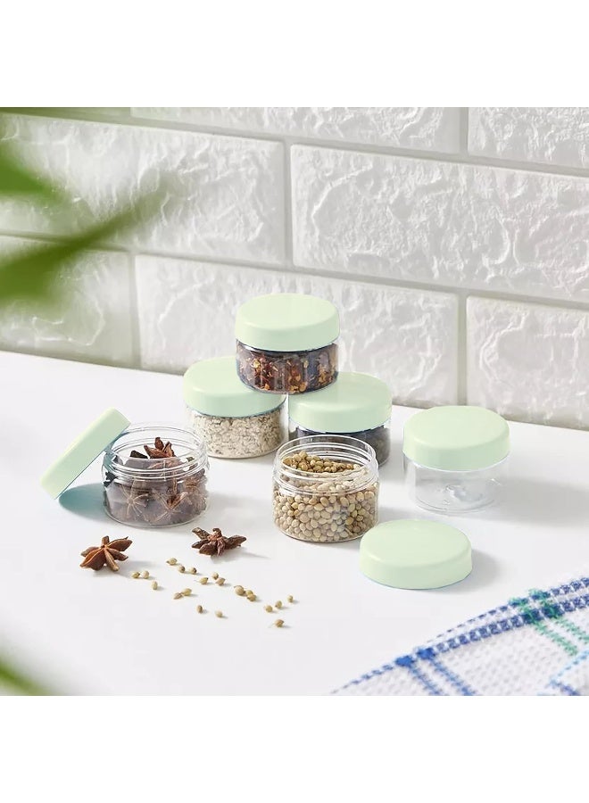 Biella 50 Ml Round Pet Jar/Plastic Container Bpa Free- 100% Recyclable And Food Grade (6 Pcs) - Image 1
