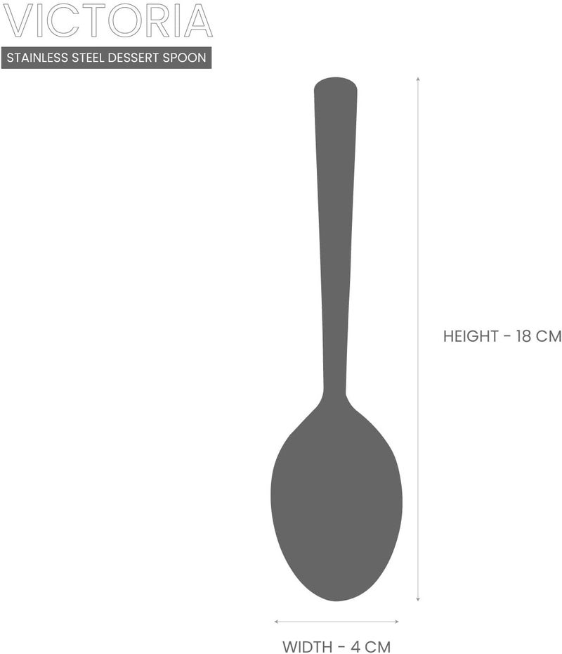 RAJ ملعقة حلوى من الفولاذ المقاوم للصدأ RAJ RK 3 قطع - Image 4