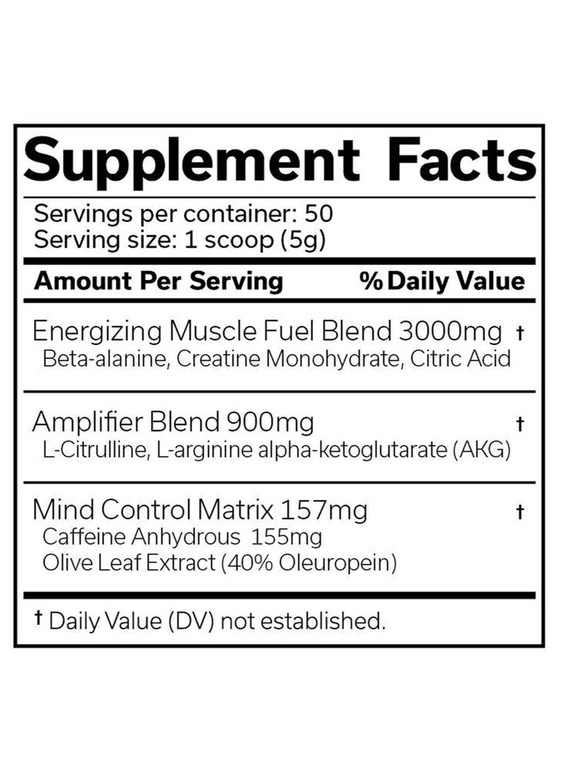 The Curse Pre Workout - Fruit Punch - (250 g)