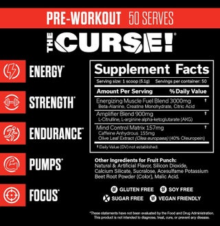 The Curse Pre Workout - Fruit Punch - (255 g) - view 2
