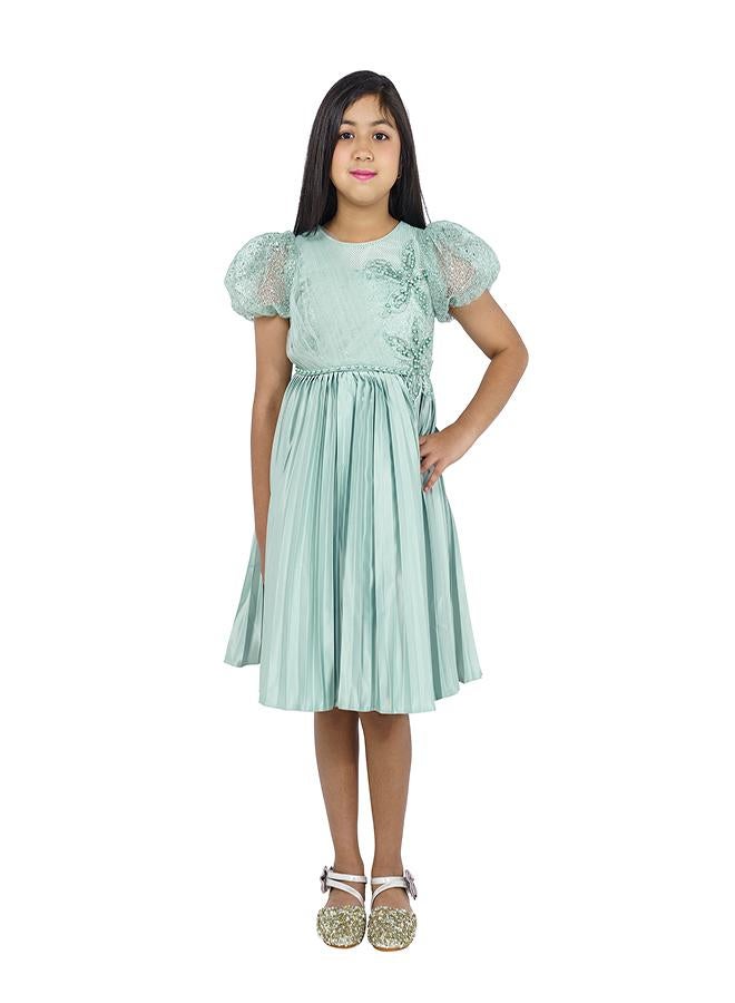 babyqlo Pleated Bodice Dress - Image 1
