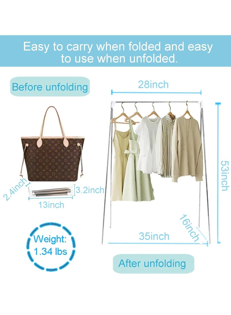 Loquat Portable Travel Garment Rack,Folding Clothes Rack for Dance,Travel,Camping, Drying,RV, Indoor,Outdoor. A Collapsible Mini Clothing Rack - Image 2