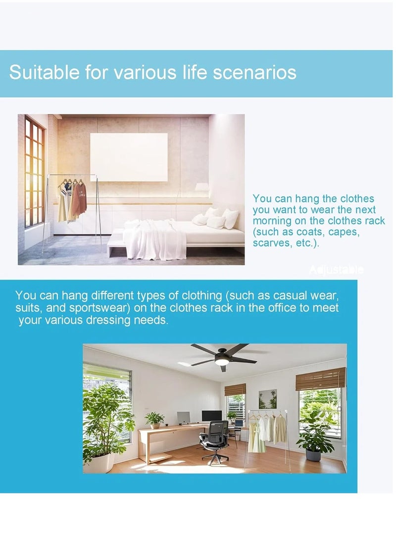 Loquat Portable Travel Garment Rack,Folding Clothes Rack for Dance,Travel,Camping, Drying,RV, Indoor,Outdoor. A Collapsible Mini Clothing Rack - Image 4