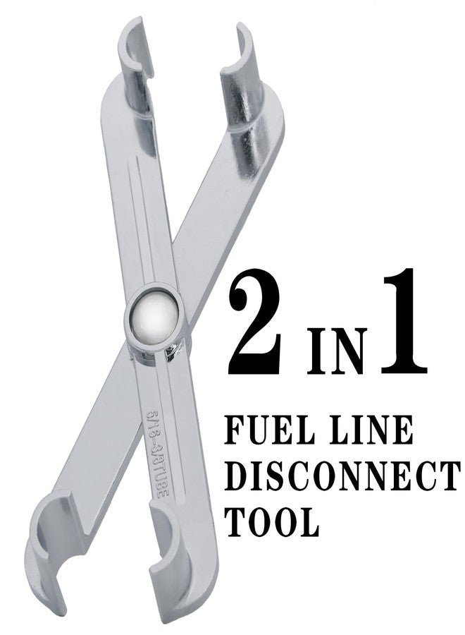 HZHSSG Upgrade Metal Fuel Line Disconnect Scissor Tool Set for 3/8 Inch and 5/16Inch,Fuel Filter Removal Tool Fittings Use on Fuel,Heater, and A/C Line Service Compatible with GM, Ford,Mazda Vehicles - Image 3