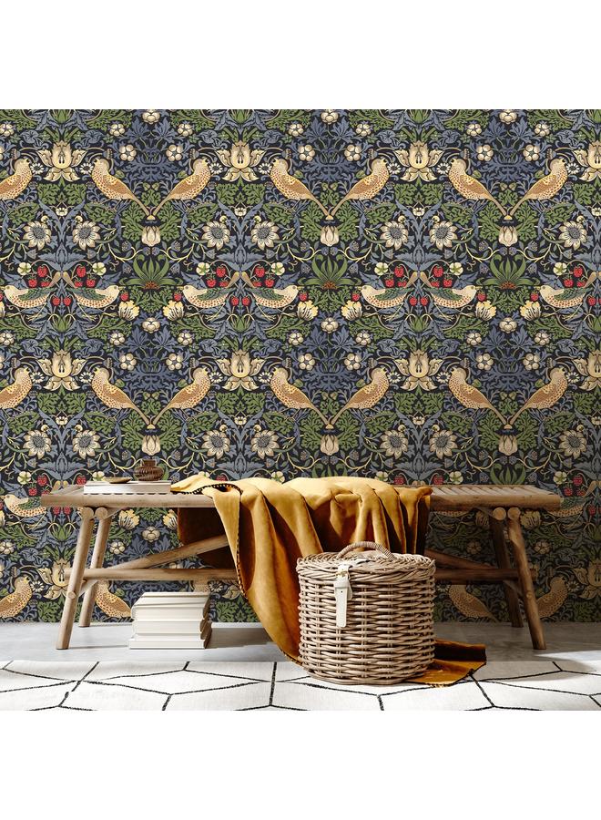 Bluejw Best-selling Home And Abroad Living Room Background Removable Wallpaper Green Plant Flower And Bird Figure Seamless Self-adhesive Wallpaper RW357-358 - Image 4