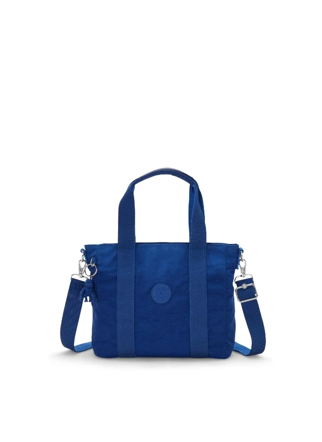 كيبلينغ Small Tote (With Removable Shoulderstrap) Female Deep Sky Blue Asseni Mini