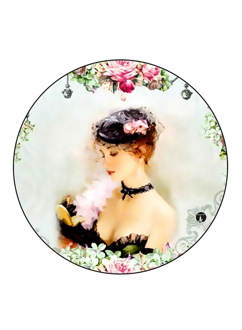 Vintage Art Printed Mouse Pad Multicolour