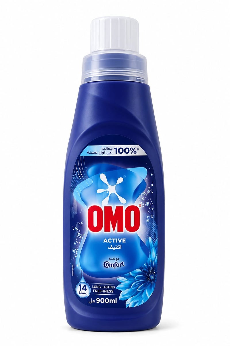 Active Liquid Laundry Detergent with Comfort Technology, Long-Lasting Freshness, 14 Washes, 900ml