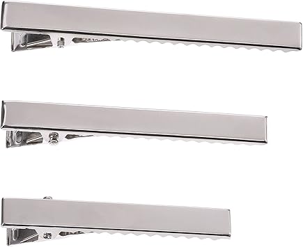 Pangda Metal Crocodile Alligator Hair Clips Barrette Hair Nonslip DIY Accessories Hairgrip 56 mm 66 mm 75 mm Long for Women and Girls 30 Pieces Silver - Image 1