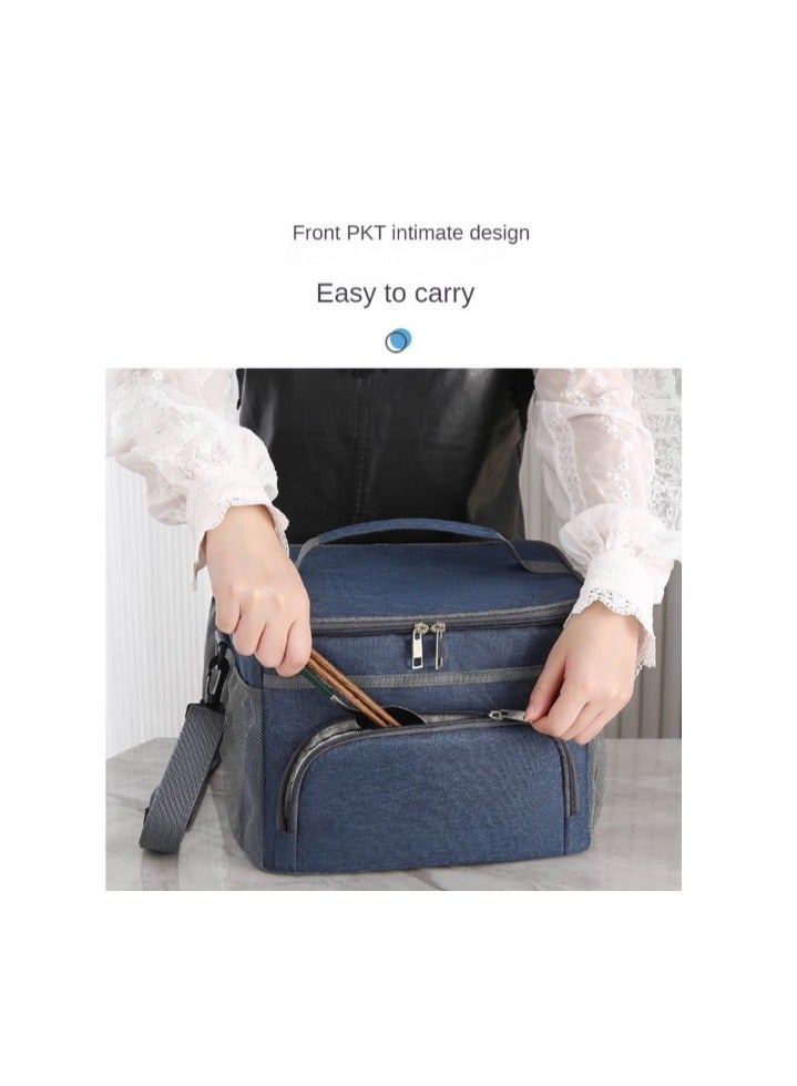 15L حقيبة النزهة معزول علب الاغذية لينة برودة حقيبة التبريد للكبار الرجال النساء حقيبة الغداء مكتب التخييم في الهواء الطلق نزهة الشاطئ - Image 2