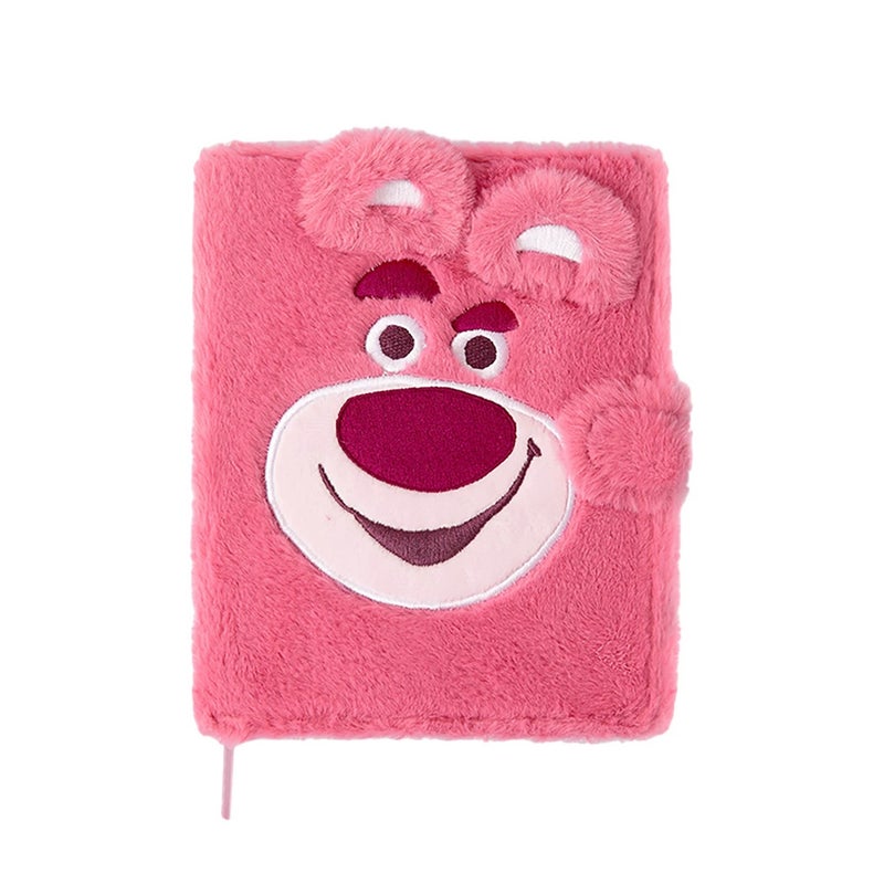 Disney Official Winnie the Pooh Strawberry Bear Plush Notebook A5 Cute Journal for Office Use - Image 1