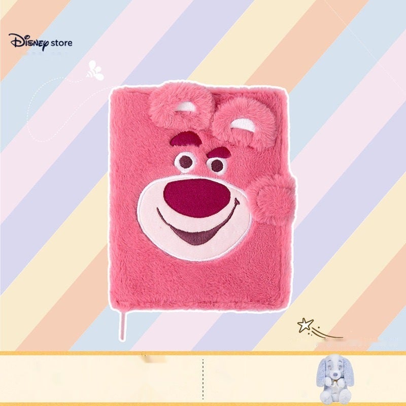 Disney Official Winnie the Pooh Strawberry Bear Plush Notebook A5 Cute Journal for Office Use - Image 2