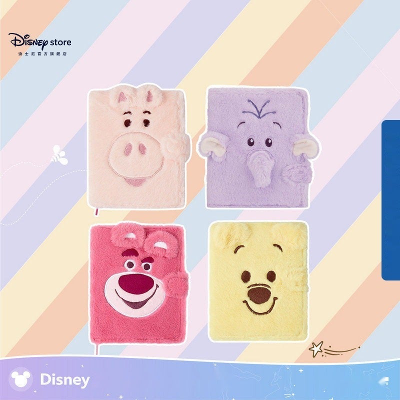 Disney Official Winnie the Pooh Strawberry Bear Plush Notebook A5 Cute Journal for Office Use - Image 3