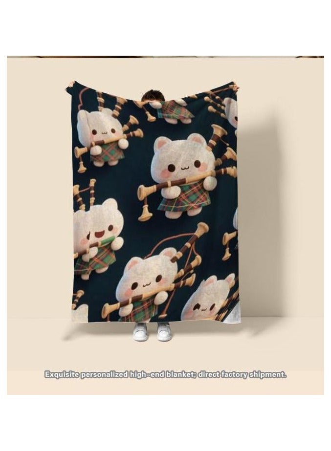 general Flannel thin blanket (warm and comfortable, suitable for sleep, gaming, dust removal and sandproof) 150cm*200cm - 212 - Image 3