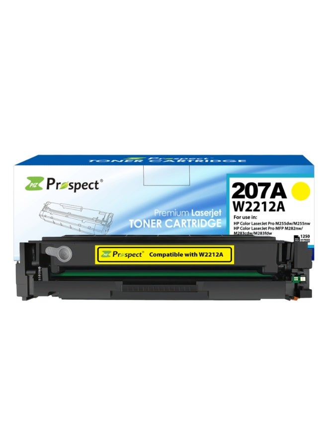 Prospect Toner 207A W2212A Yellow Laser Compatible with HP 207A W2212A for Printers HP LaserJet Pro M255dw M255nw HP Color LaserJet Pro MFP M282nw M283cdw M283fdw ( Yellow ) - Image 1