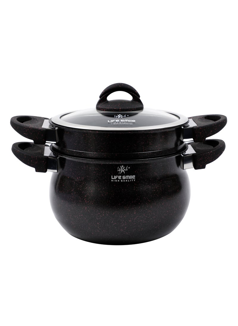 28cm (12 Litre) Multipurpose Stock Pot and Steamer Pot Set - Induction Couscoussier with PFOA-free Aluminum Non Stick 2-tier Cooking Pot with Lid for Soups,Seafood,Vegetables,Stews and Pasta - pzsku/Z9AC2B9EF296B6CA541F5Z/45/_/1739789114/5db078db-87a7-462d-b368-70f25b88a0a7