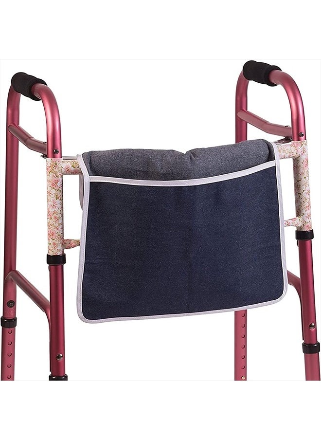 DMI Universal Walker Bag, Single Pocket Carry-All Pouch, Easy to Attach and Fold, Durable, Machine Washable, 12.5 to 15 Inches  - Image 1