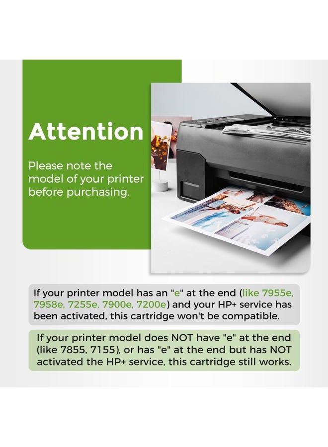 Ubinki 64XL Ink Cartridge for HP Printers Remanufactured Ink Cartridge for HP Ink 64 XL for HP Envy Photo 7858 7855 7800 Tango Envy Inspire 7955e 7255e 7900e Tango Series Printer (2 Tricolor, 2-Pack) - Image 3