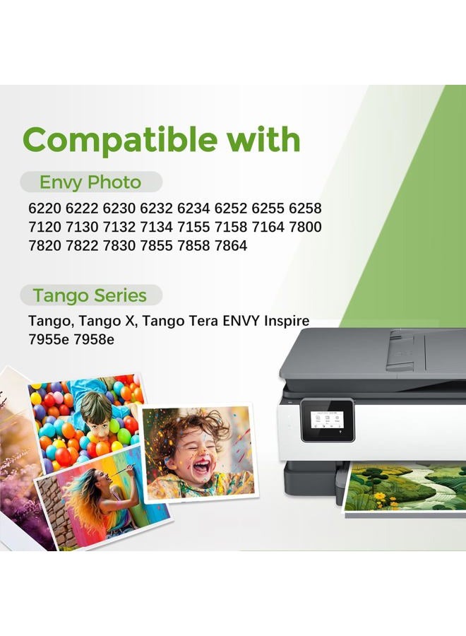 Ubinki 64XL Ink Cartridge for HP Printers Remanufactured Ink Cartridge for HP Ink 64 XL for HP Envy Photo 7858 7855 7800 Tango Envy Inspire 7955e 7255e 7900e Tango Series Printer (2 Tricolor, 2-Pack) - Image 2