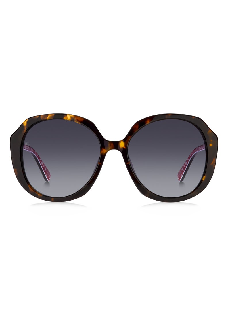 TOMMY HILFIGER Women's UV Protection Butterfly Shape Acetate Sunglasses TH 2106/S GREY 53 - Lens Size: 52.7 Mm - Hvn - Image 3