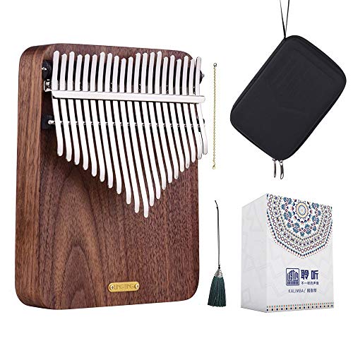 LingTing Kalimba 21 keys Thumb Piano Mbira Finger Piano Gift for Kids Adult Beginners Professional（LT-K21W,rain whisperer) - Image 1