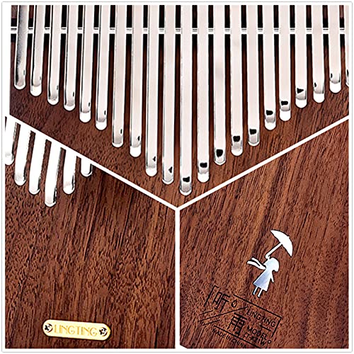 LingTing Kalimba 21 keys Thumb Piano Mbira Finger Piano Gift for Kids Adult Beginners Professional（LT-K21W,rain whisperer) - Image 5