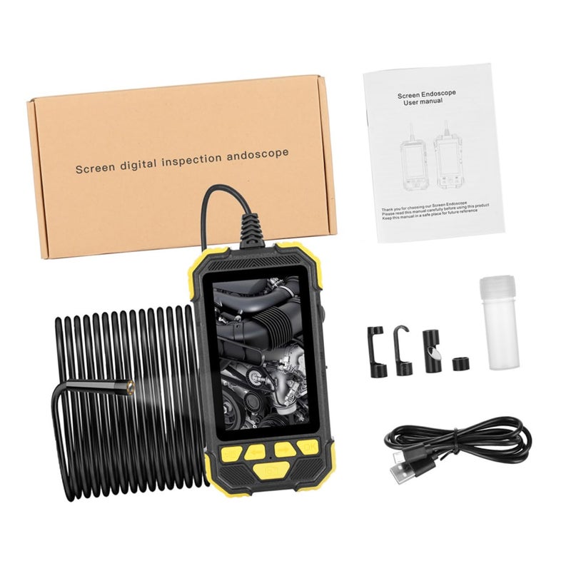 Industrial Inspection Camera Borescope with 5M Cable for Automotive Pipeline HD Display - Image 4