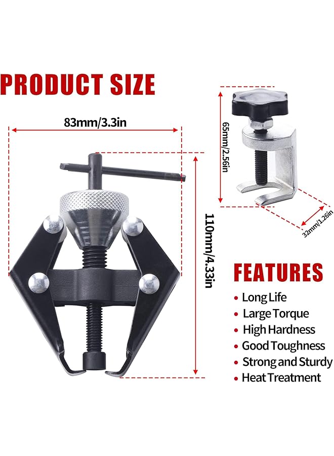 Excefore Wiper Arm Puller And Battery Terminal Removal Tools, Windshield Wiper Arm Removal Tool, Heavy-Duty Arm Bearing Remover Puller Repair Tool - Image 3