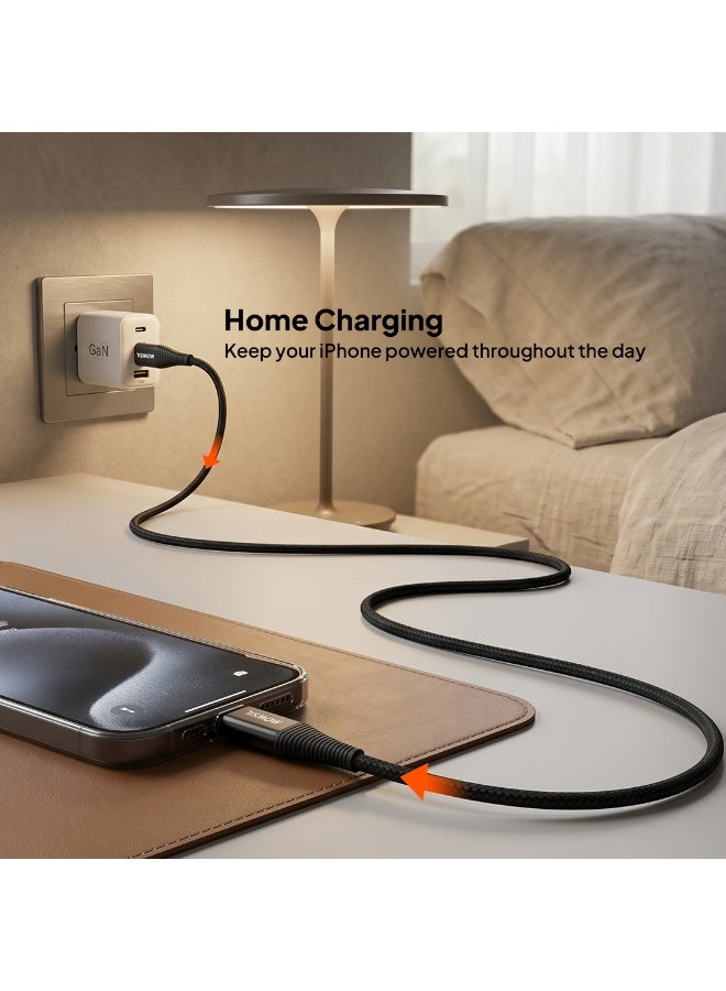 Mowsil USB-C to Lightning Cable 1.2M,60W PD,Black - Image 5