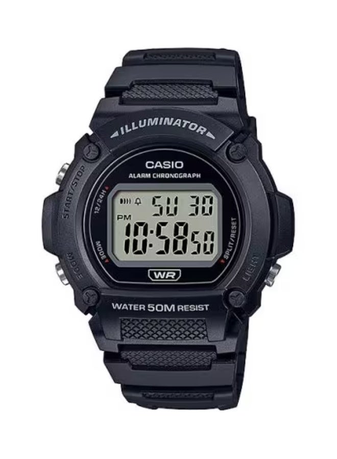 Casio W-219H-1AVDF Digital Watch for Men & Women | LED Illuminator | Stopwatch | Daily Alarm | 50M Water Resistant | Durable Resin Strap | Long Battery Life | Unisex Sport & Casual Watch