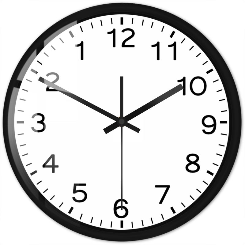 Timethink Modern Design Run Backwards Quiet Sweep Clock with Metal Frame Battery Operated Anticlockwise Reverse Anti Wall Clock Timepieces Run Counter Aluminum Frame Wall Watch for Home Living Room