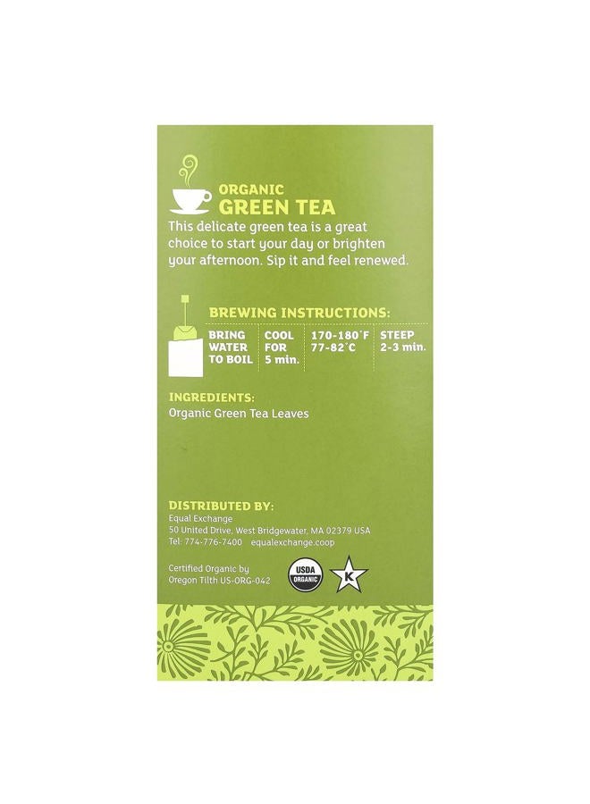 Equal Exchange Organic Green Tea - 20 Tea Bags - Image 2