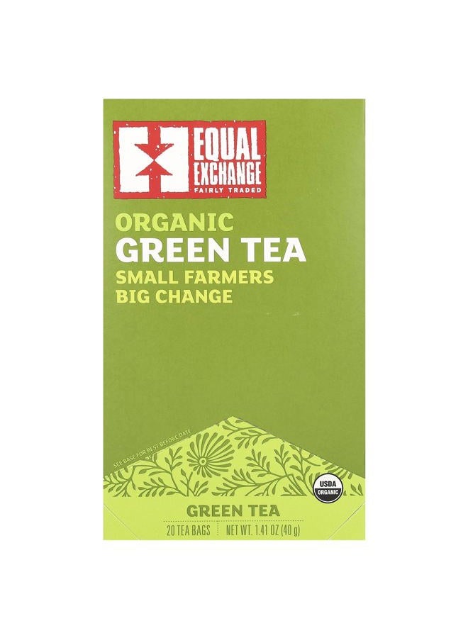 Equal Exchange Organic Green Tea - 20 Tea Bags - Image 1