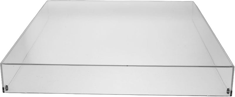 Acrylic Turntable Dust Cover - Clear Vinyl Record Player Protective Cover - Turntable Dust Case for Home Entertainment and Music Room 16.2x13.2x2.4in - Image 1