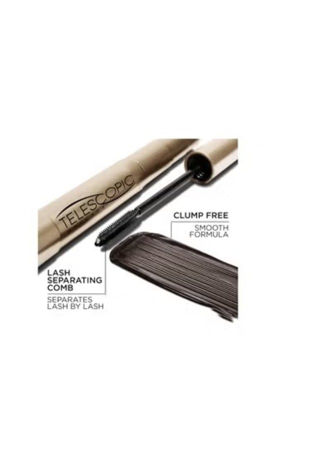 L'Oro Del Sud Telescopic Original Mascara for Lengthening Eyelashes, Intense Black - Image 1