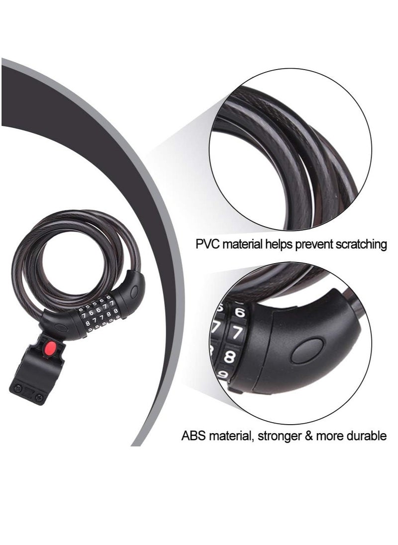 5 Digit Security Cable Lock Combination
