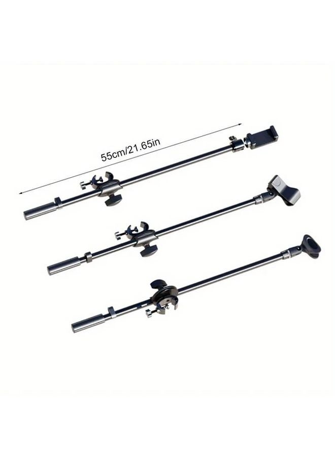 Mic Clip A Aluminum Alloy Rotating Microphone Stand Adjustable 55cm - Image 4