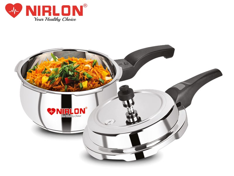 NIRLON Sandwich Bottom Induction Friendly Outer Lid Stainless Steel Pressure Cooker, 2.5 Litre - Image 5