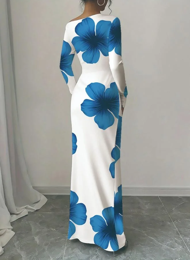 Take Two Women Floral Print Bodycon Maxi Dress