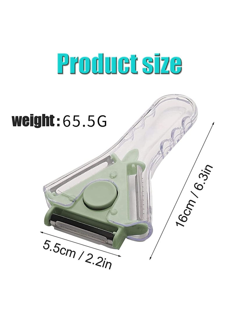 SYOSI Vegetable Peelers for Kitchen Multi Functional Peeler for Potato Carrot Apple Veggie Fruit with Ergonomic Non Slip Handle Sharp Blade Good Grip Durable  - Image 5