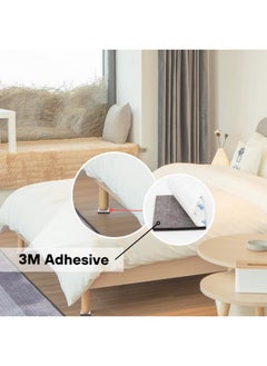 Royalkart Royalkart Self Sticking Square Furniture Felt Pads with 3M Adhesion | Non-Skid Floor Protector Furniture Pad Noise Insulation with Plastic Storage Box (Brown) (Pack of 100 )  - Image 4