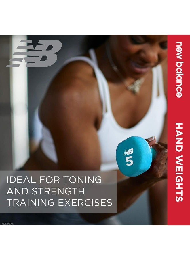 New Balance New Balance Dumbbells Hand Weights (Single) - Neoprene Exercise & Fitness Dumbbell for Home Gym Equipment Workouts Strength Training Free Weights for Women, Men  - Image 2