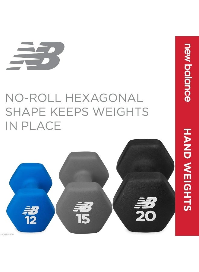 New Balance New Balance Dumbbells Hand Weights (Single) - Neoprene Exercise & Fitness Dumbbell for Home Gym Equipment Workouts Strength Training Free Weights for Women, Men  - Image 5