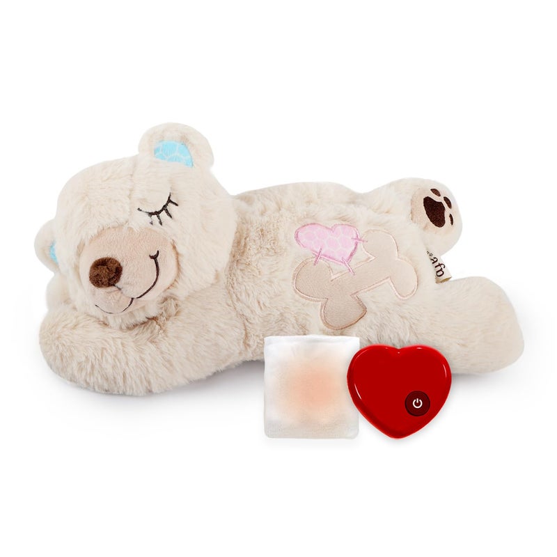 ALL FOR PAWS Heartbeat Puppy for Dogs Dog Anxiety Relief and Sleep Aid Toy Comfort Stuffed Animal Dog Toys for Behavioral TrainingPlush Heart beat Snuggling Bear with Warm Bag for Small Large Dogs - Image 2