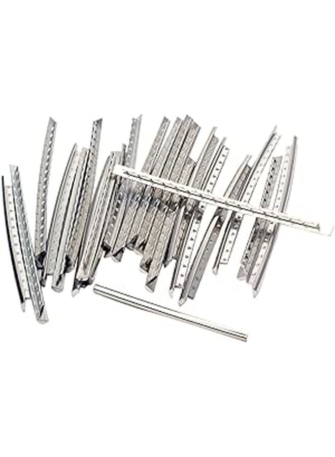 24Pcs Guitar Fret Wire Silver Metal DIY Building Tool For Fretboard - Image 1